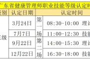 健康管理师2024年报考时间