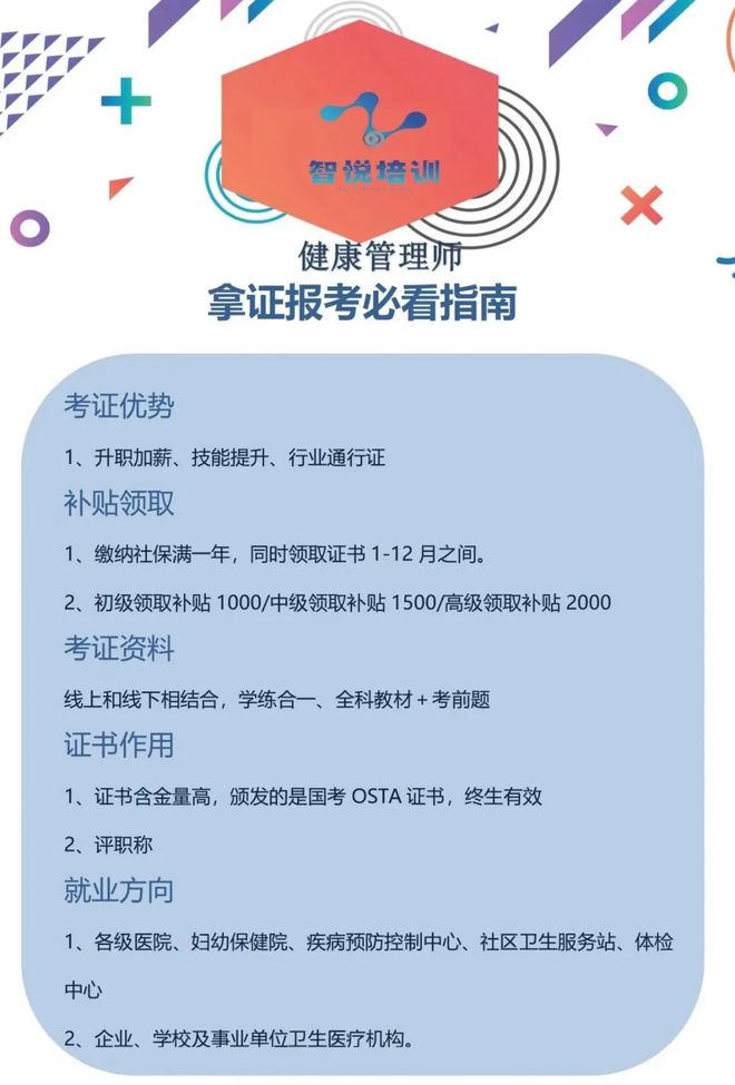 健康管理师报名入口官网2024