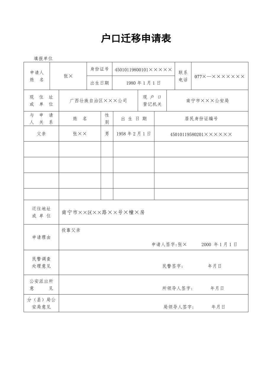 本市户口迁移需要什么材料